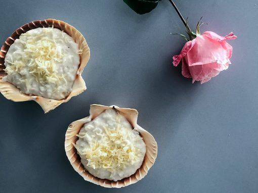 Conchas de merluza gratinadas Conchas de merluza gratinadas